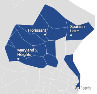 Source Map: Will Bauer | St. Louis Public Radio | Bill Source: Congress | Map data: © TomTom North America, Inc., 